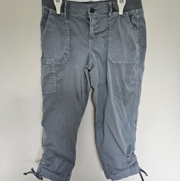 Sonoma Steel Blue Cargo Capris - Picture 2 of 8